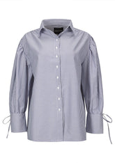 EMMA SHIRT NAVY BLUE - Mirah Maja