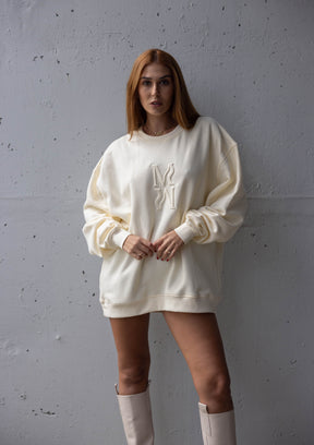 OVERSIZED 'WILD' SWEATER VANILLA